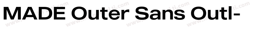 MADE Outer Sans Outl字体转换